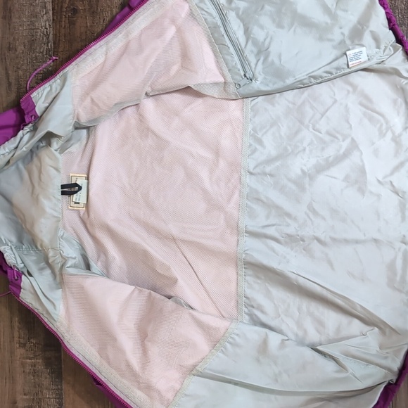 Vintage L.L. Bean GORETEX Soft Shell Waterproof Hooded Jacket Size Large in Pink - Picture 12 of 14